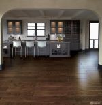 厨房简欧风格橡木地板装修效果图片欣赏