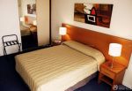 美式小型宾馆双人床装修设计效果图欣赏