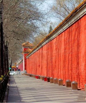 最新简约中式风格皇城围墙护栏效果图欣赏