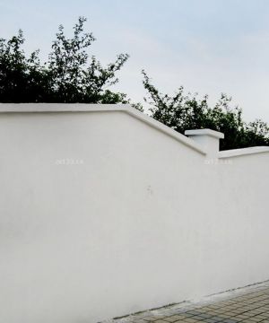简约中式风格白色围墙护栏效果图片大全