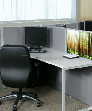 精致现代风格屏风办公桌设计效果图欣赏