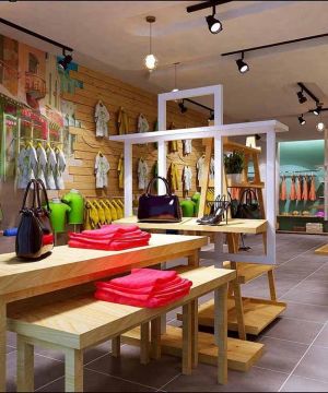 2025小面积服装店时尚混搭风格装修效果图