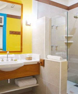 小型宾馆洗手间装修设计效果图片欣赏
