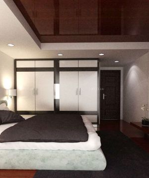 最新 50平方一室一厅卧室隐形门设计效果图片
