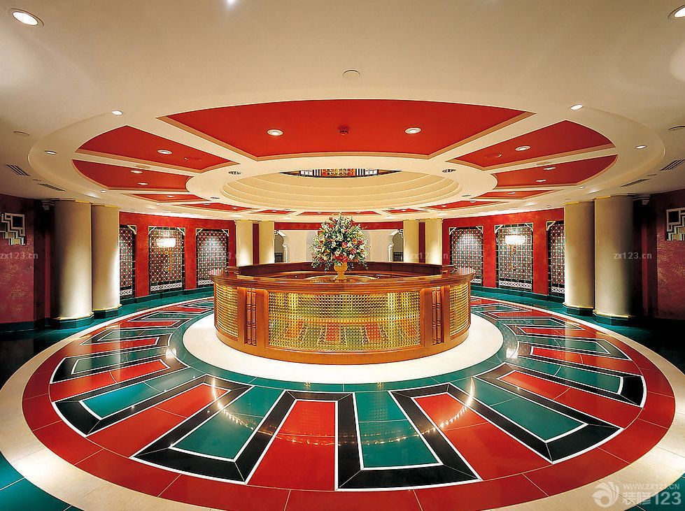 最新国外迪拜七星级酒店大厅设计效果图