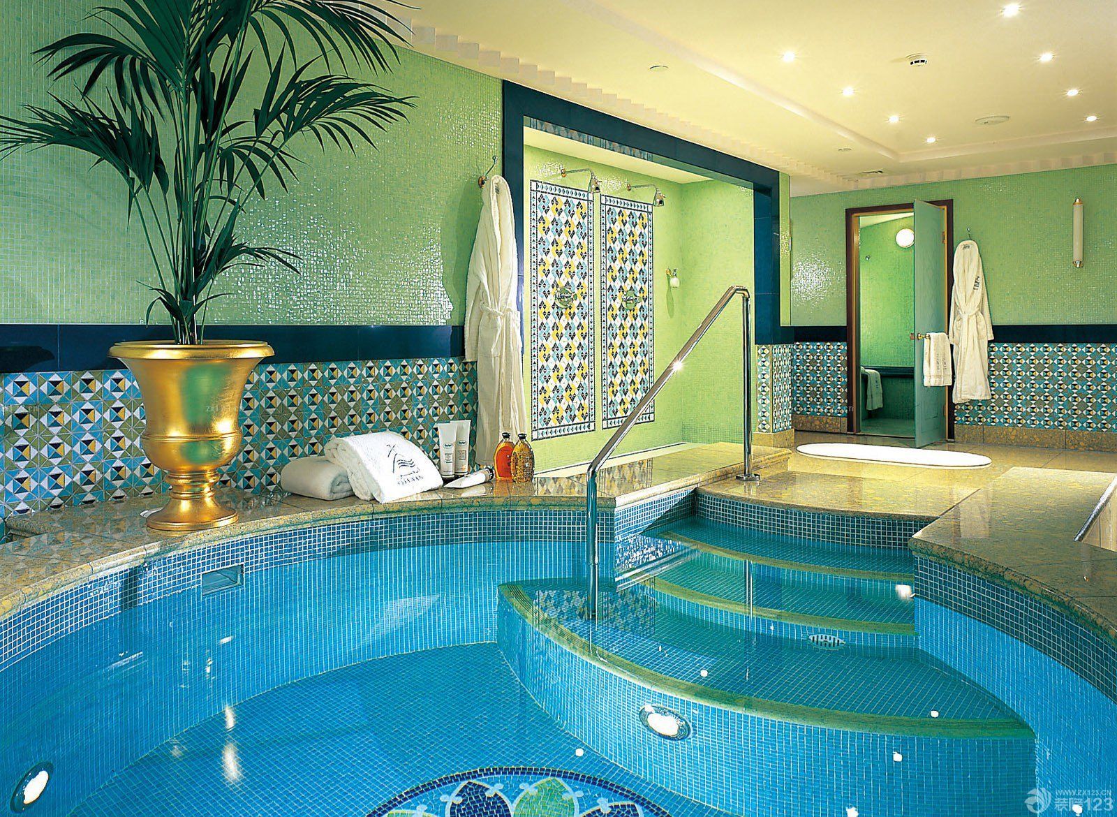 迪拜七星级酒店浴室装修设计图片