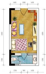 2023酒店式公寓30平米小户型平面图欣赏