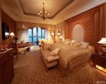 最新客房床头背景墙迪拜七星级酒店设计图片
