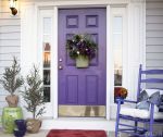 温馨简欧别墅风格紫色门装饰效果图片大全