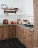 2025乡村风格砖砌橱柜家装效果图欣赏