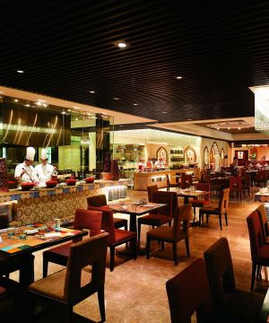 2025快捷酒店餐饮部开放式厨房装修效果图片
