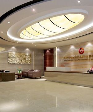 2025最新现代写字楼前台装饰图