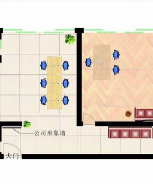 最新小公司办公室设计平面图欣赏