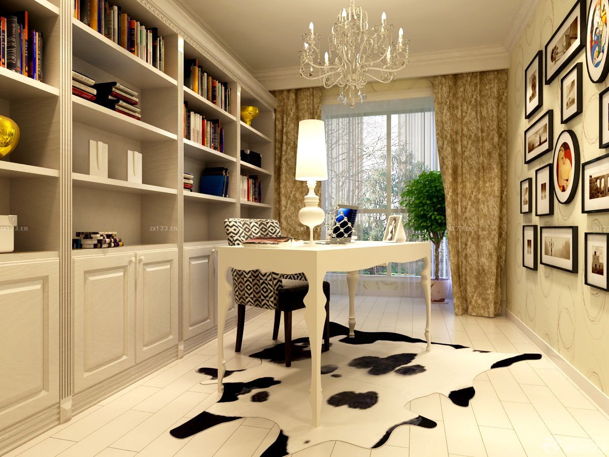 最新80平米书房布置装修样板间大全 