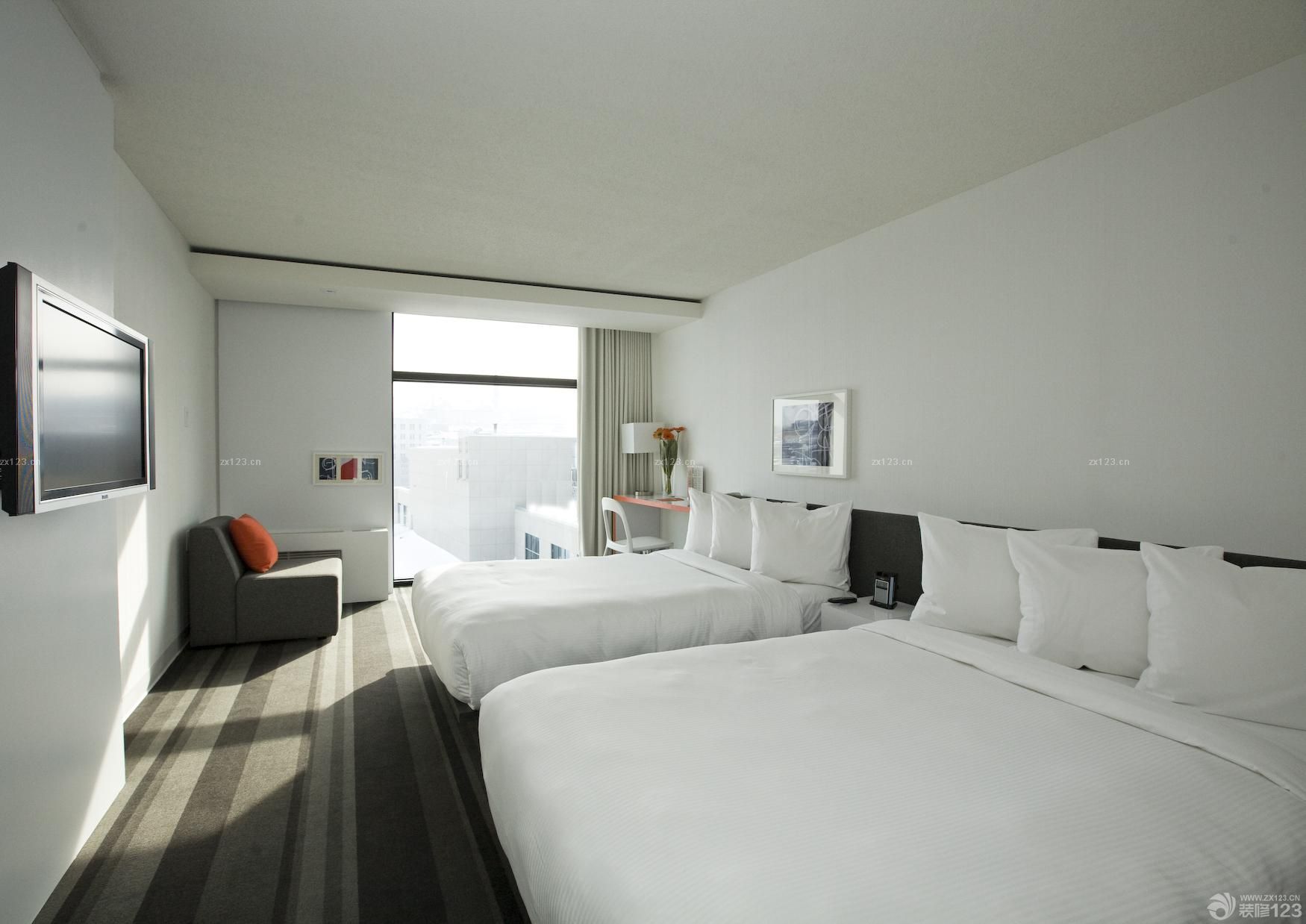 2025商务宾馆标准间装修效果图片大全