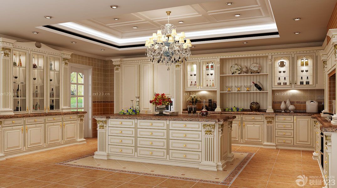 2025最新欧式风格砖砌橱柜装修效果图欣赏