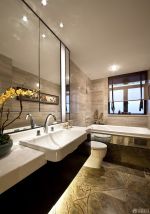 2025现代中式别墅卫生间装修效果图大全