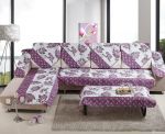 紫色沙发坐垫效果图片欣赏