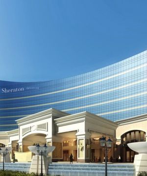 混搭风格五星级酒店外观设计效果图片大全