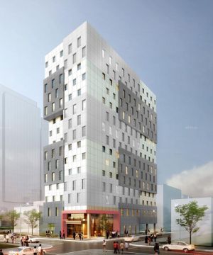 时尚简约风格酒店外观设计2025