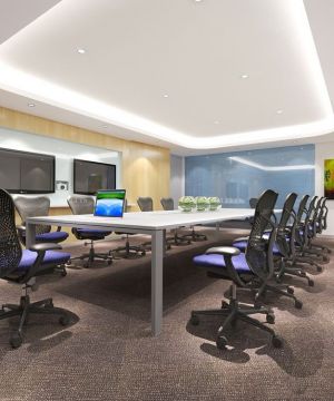 最新现代风格会议室办公椅子摆放设计图片