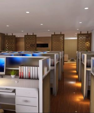 简约中式风格办公室办公椅子装潢效果图片大全