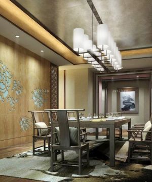 2025家庭私人会所餐厅背景墙 设计图片