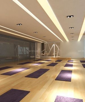 现代简约风格瑜伽会所吊顶设计效果图