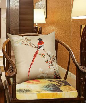 最新中式新古典风格沙发坐垫效果图欣赏