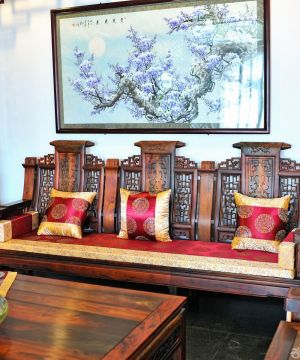 中国古典家具沙发坐垫效果图