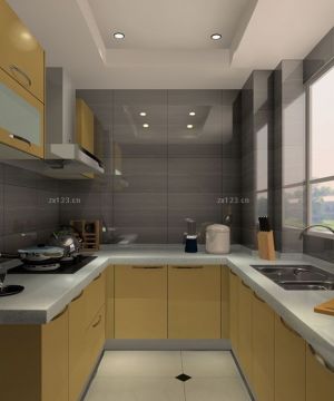 2023最新简约风格厨房砖砌橱柜装修效果图