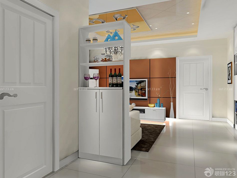 简约风格家庭玄关隔断柜样板间大全2025