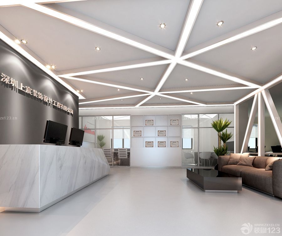 写字楼前台装修设计方案大全