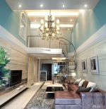 2025唯美欧式风格小跃层客厅装修案例大全