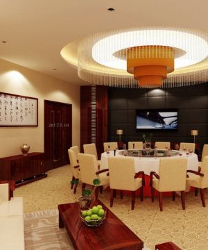 2025现代中式风格饭店包厢吊顶灯图片欣赏