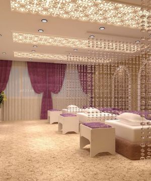 2025大型美容院装潢设计效果图