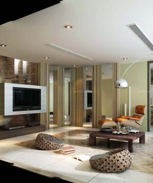 最新家装现代风格小跃层客厅装修样板