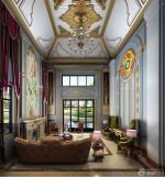 奢华挑高客厅天花板设计图片大全