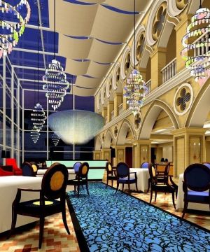2025简欧风格酒吧室内吊灯设计图片欣赏