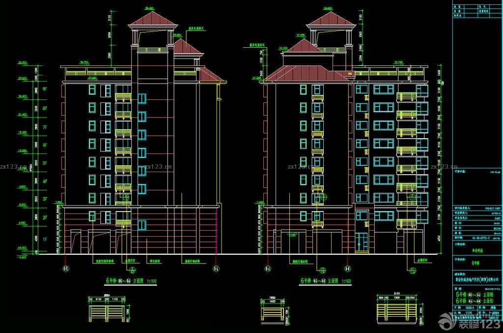 2025最新高层写字楼建筑立面图