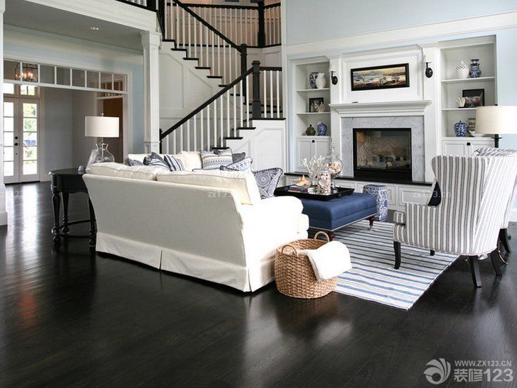 2025二层别墅室内楼梯扶手设计效果图欣赏