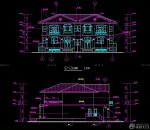 私人会所建筑立面图