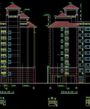 2023最新高层写字楼建筑立面图