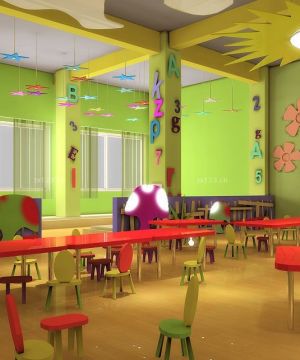 2023幼儿园餐厅墙体彩绘效果图欣赏