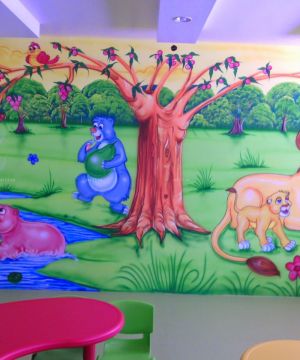 2023最新幼儿园动漫墙体彩绘效果图