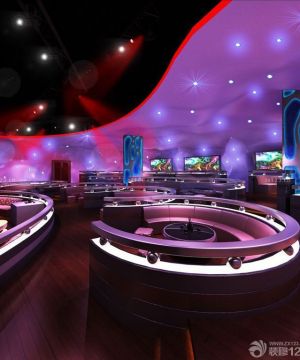 2025现代风格ktv大厅休闲区布置设计图片大全