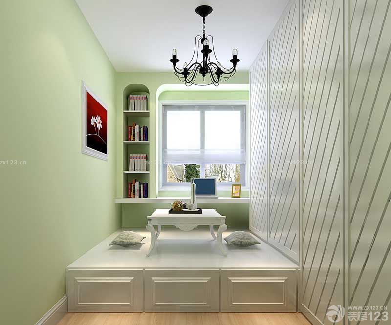 家装书房装修颜色设计图片