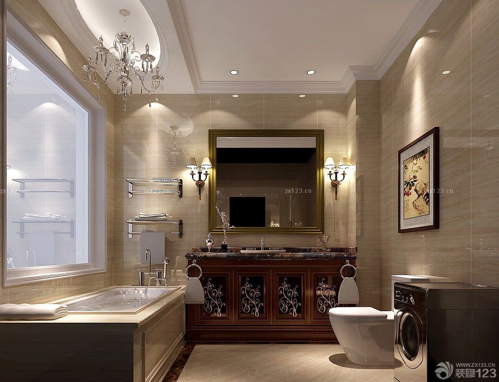 最新简欧风格卫生间储物架设计图片大全