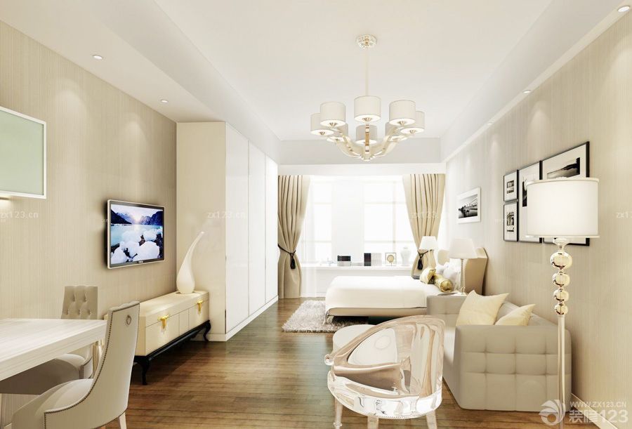 简欧风格50平米小户型装修效果图欣赏