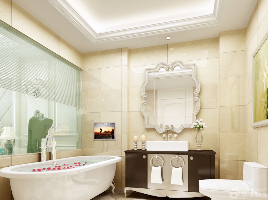 2025欧式酒店卫生间瓷砖装修效果图欣赏